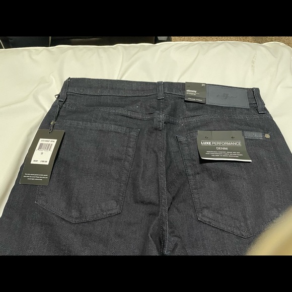 7 for all mankind mens slimmy skinny black jeans. Brand New With Tags - Size 31